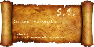 Silber Veronika névjegykártya